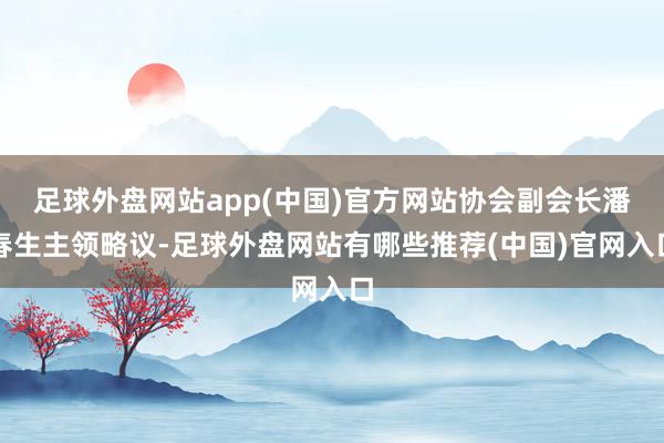 足球外盘网站app(中国)官方网站协会副会长潘春生主领略议-足球外盘网站有哪些推荐(中国)官网入口