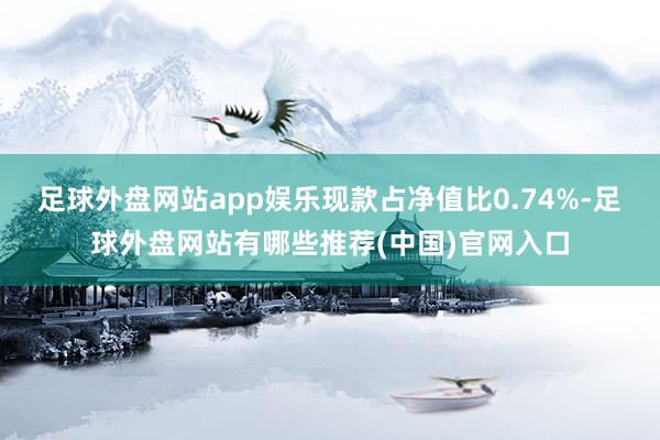 足球外盘网站app娱乐现款占净值比0.74%-足球外盘网站有哪些推荐(中国)官网入口